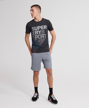 Superdry Core Gradient Graphic Férfi Pólók Fekete | BWERC0246